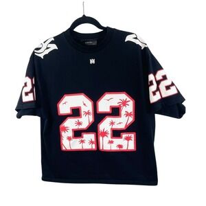 Amiri 22 Palm Tree Graphic T-Shirt Mens Small Black Excellent Made in USA